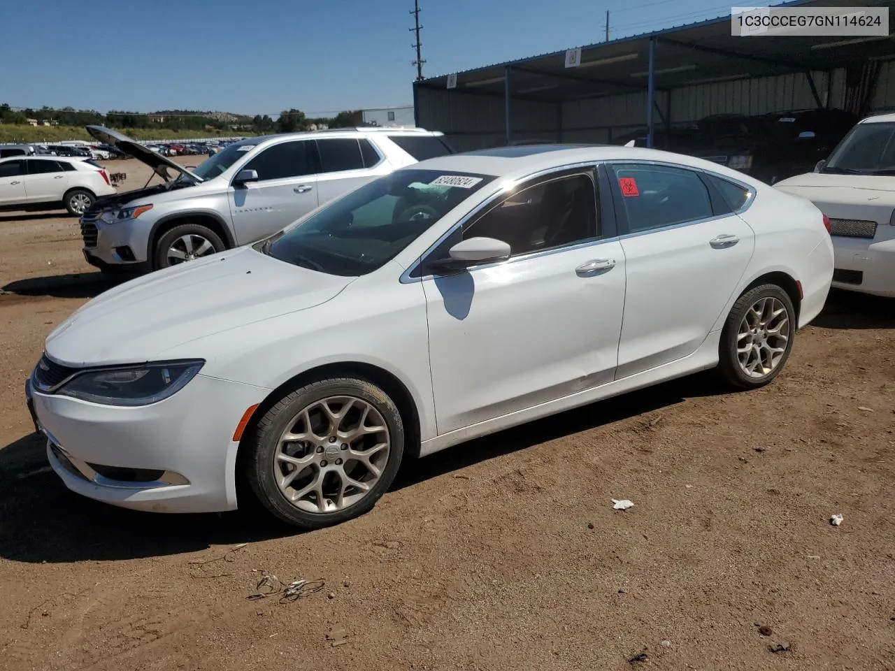 2016 Chrysler 200 C VIN: 1C3CCCEG7GN114624 Lot: 62480624