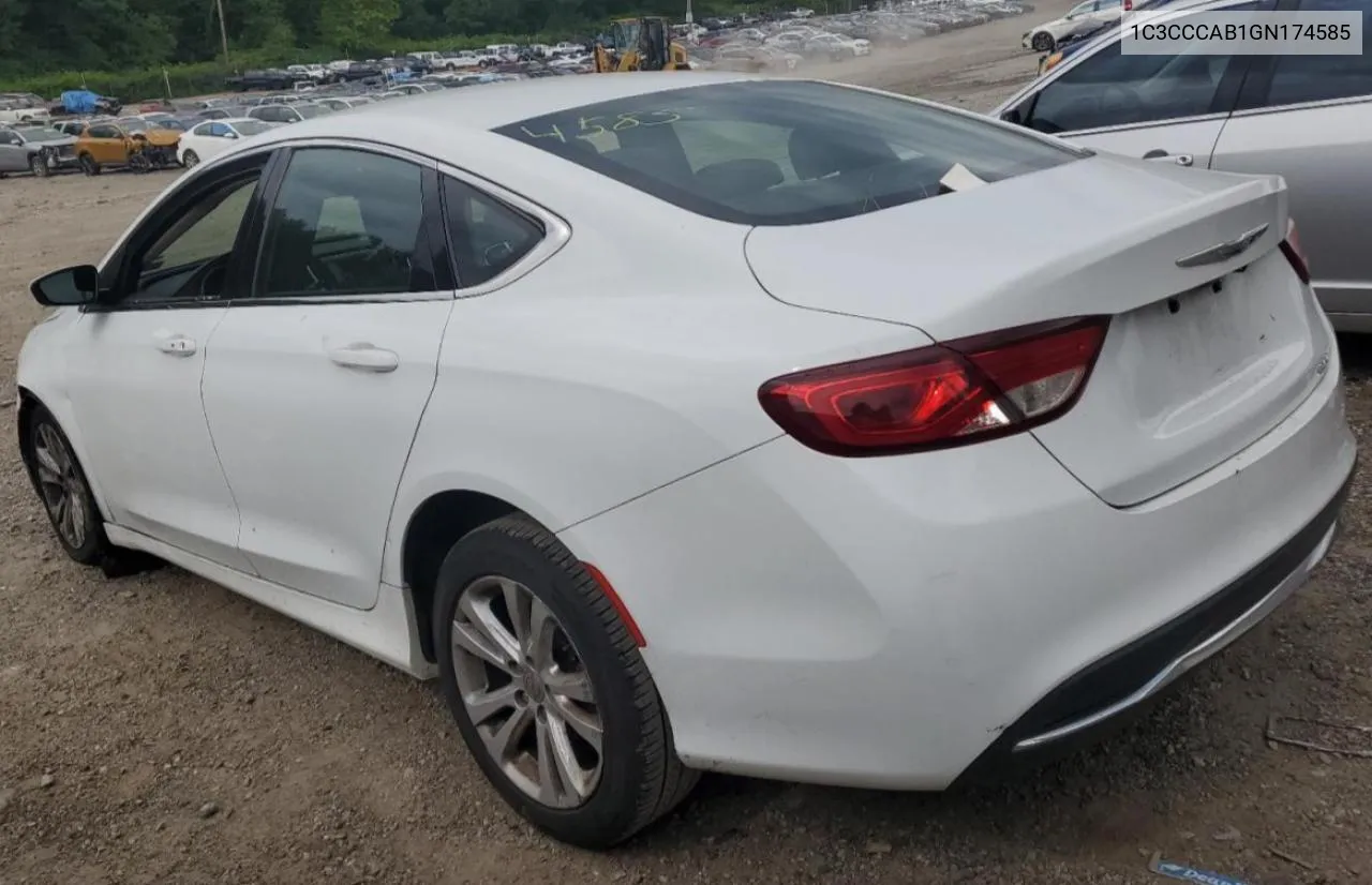 2016 Chrysler 200 Limited VIN: 1C3CCCAB1GN174585 Lot: 64238234