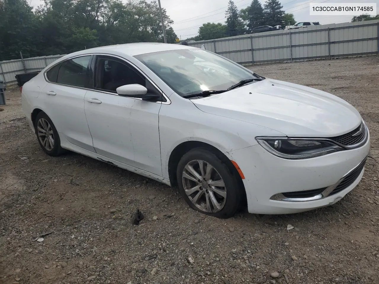 2016 Chrysler 200 Limited VIN: 1C3CCCAB1GN174585 Lot: 64238234