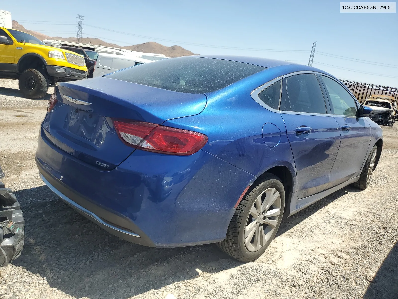 2016 Chrysler 200 Limited VIN: 1C3CCCAB5GN129651 Lot: 64452714