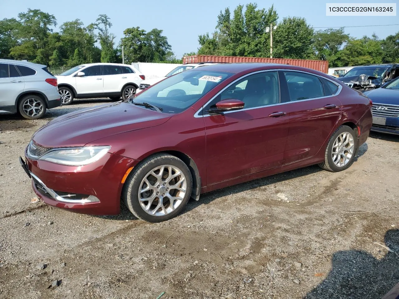 2016 Chrysler 200 C VIN: 1C3CCCEG2GN163245 Lot: 66265194