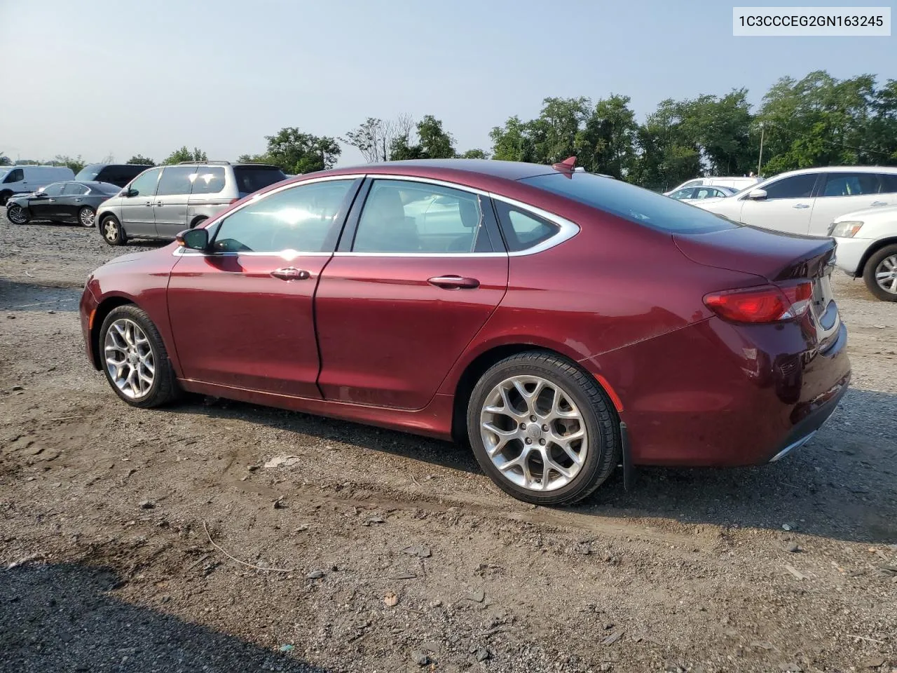 2016 Chrysler 200 C VIN: 1C3CCCEG2GN163245 Lot: 66265194