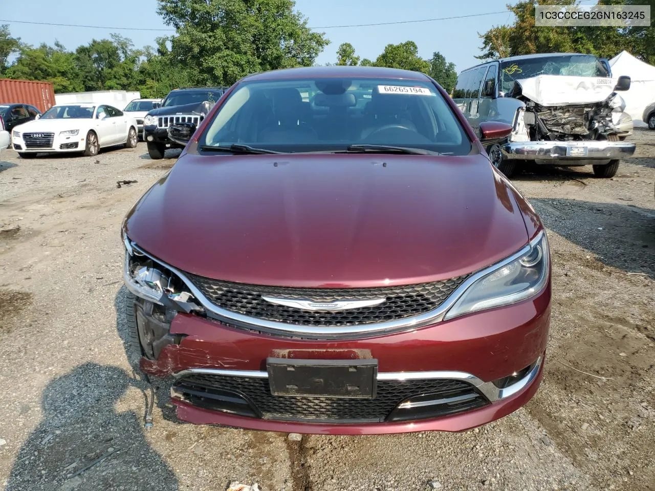 2016 Chrysler 200 C VIN: 1C3CCCEG2GN163245 Lot: 66265194