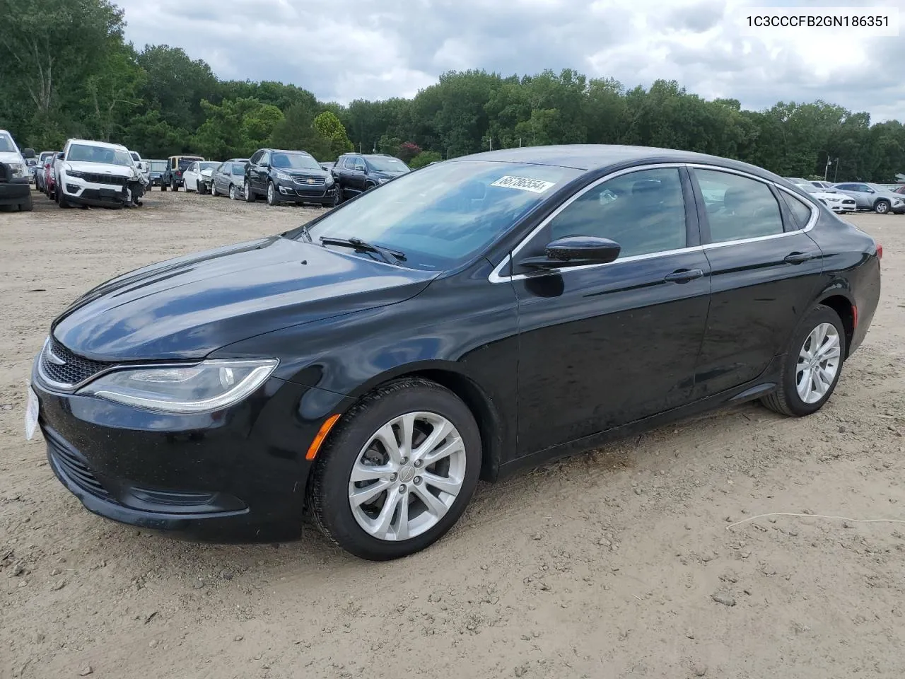 2016 Chrysler 200 Lx VIN: 1C3CCCFB2GN186351 Lot: 66786554