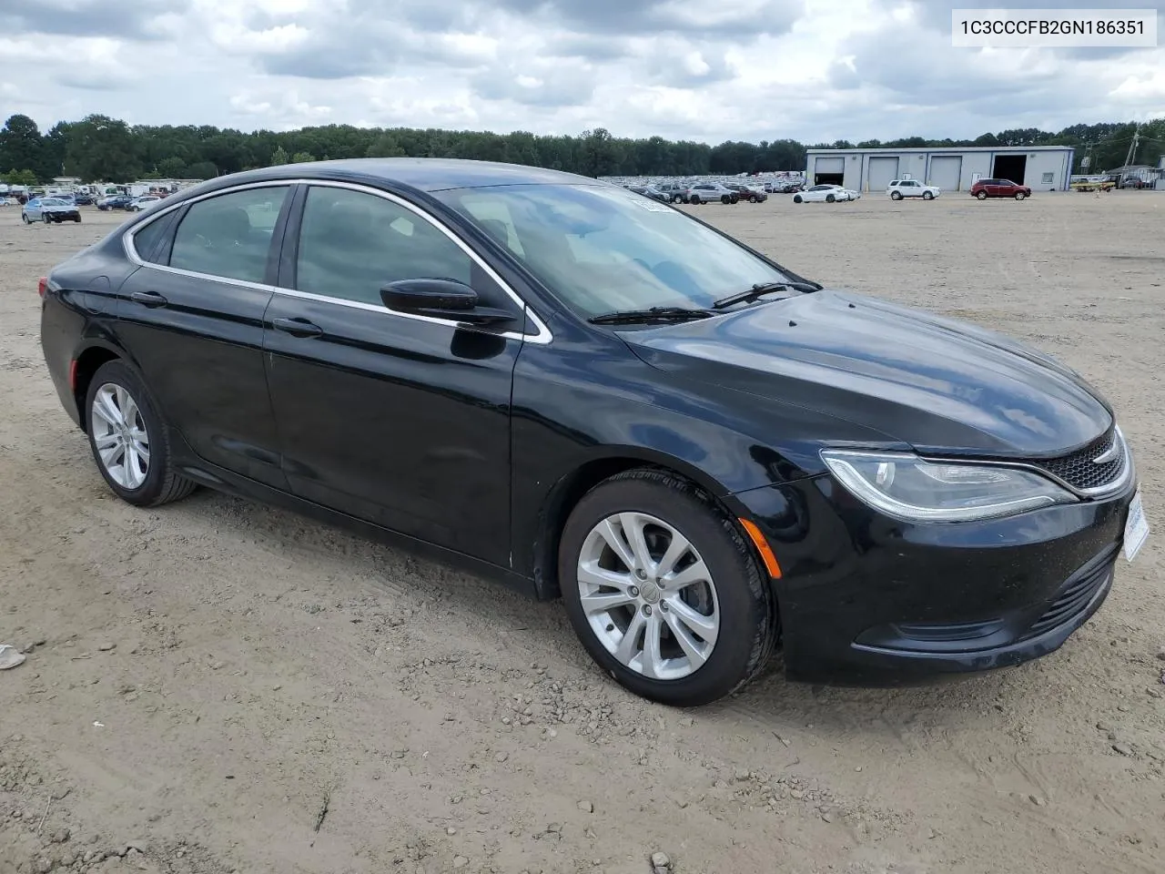 2016 Chrysler 200 Lx VIN: 1C3CCCFB2GN186351 Lot: 66786554