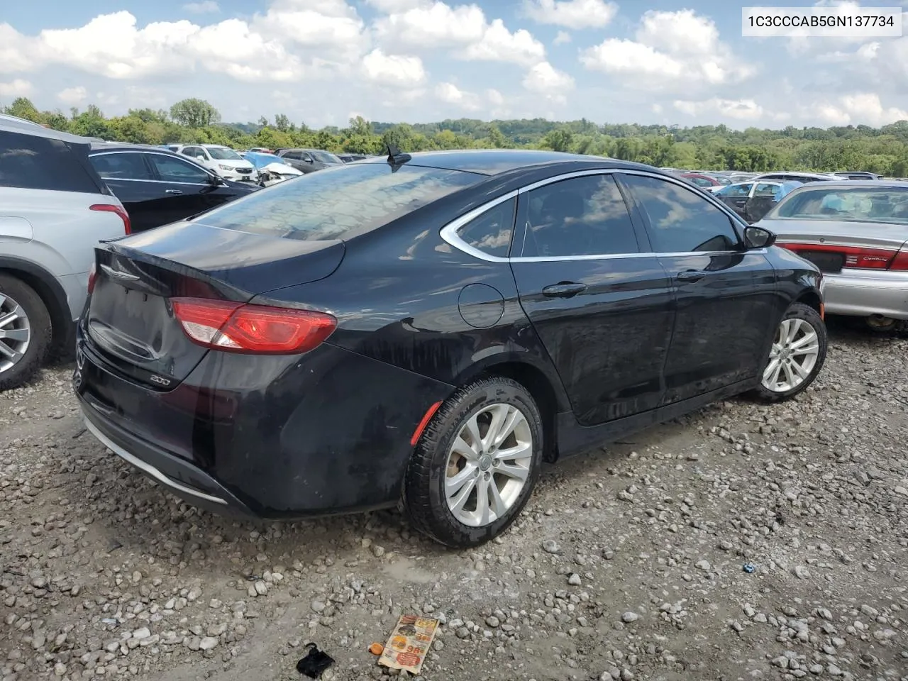 1C3CCCAB5GN137734 2016 Chrysler 200 Limited