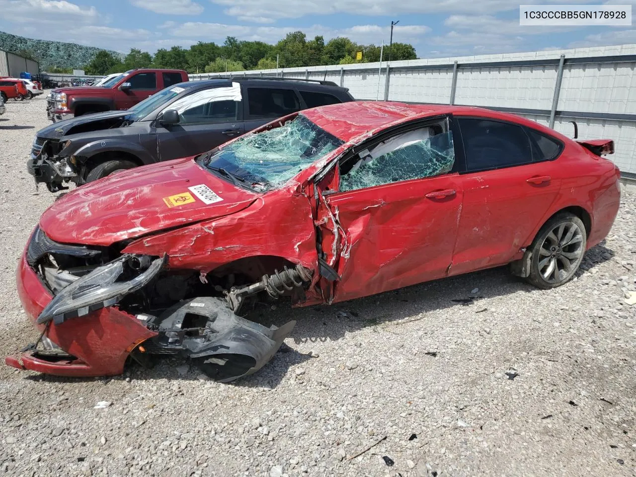 2016 Chrysler 200 S VIN: 1C3CCCBB5GN178928 Lot: 67962484