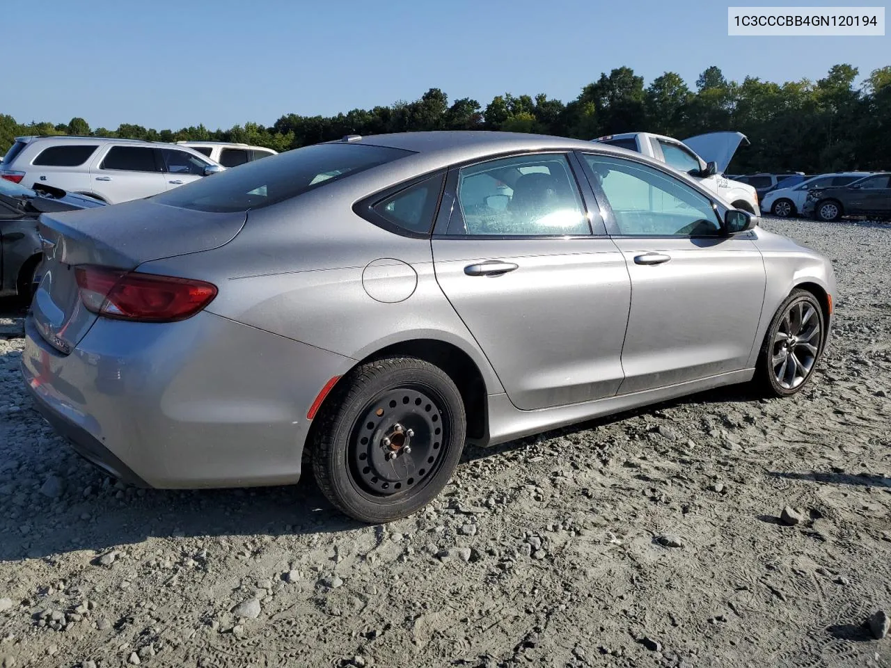 2016 Chrysler 200 S VIN: 1C3CCCBB4GN120194 Lot: 67970854