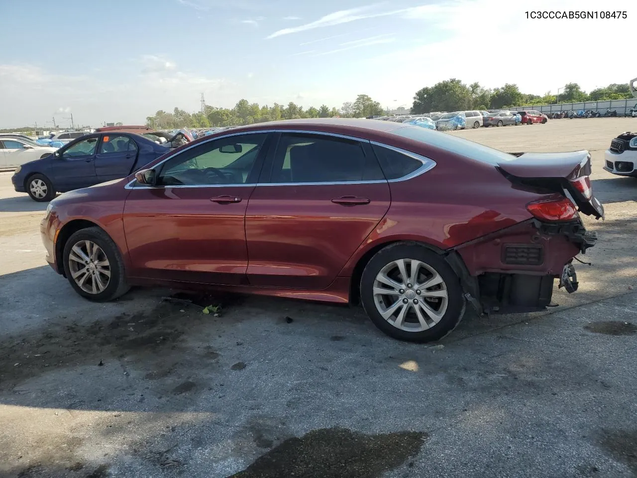 2016 Chrysler 200 Limited VIN: 1C3CCCAB5GN108475 Lot: 68018064