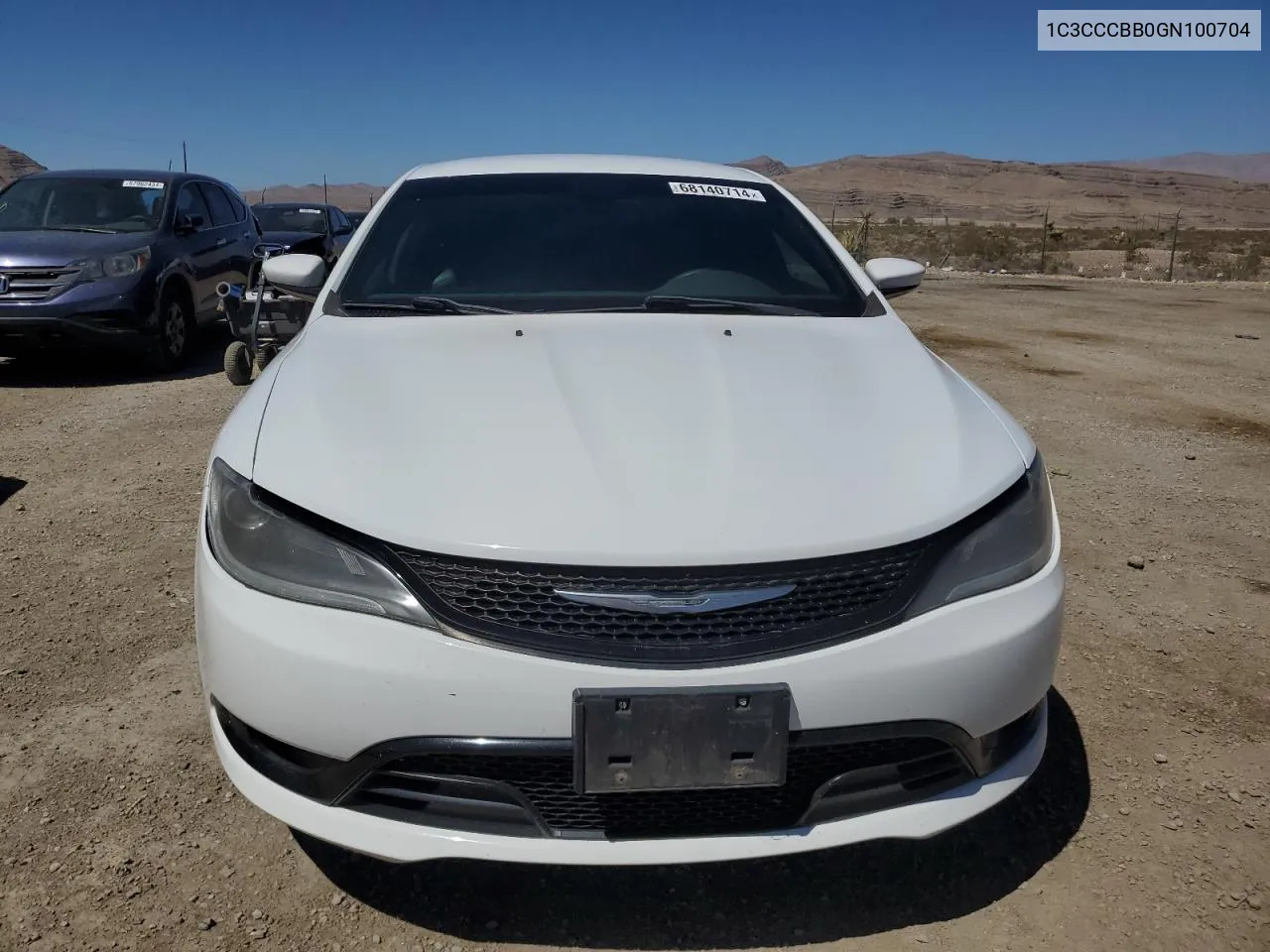 2016 Chrysler 200 S VIN: 1C3CCCBB0GN100704 Lot: 68140714