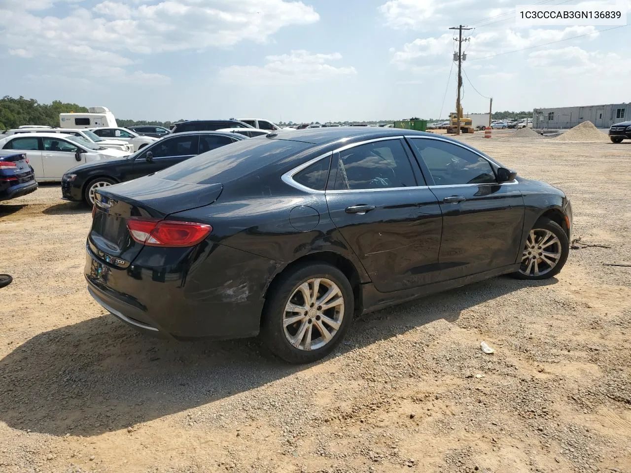 2016 Chrysler 200 Limited VIN: 1C3CCCAB3GN136839 Lot: 68376234