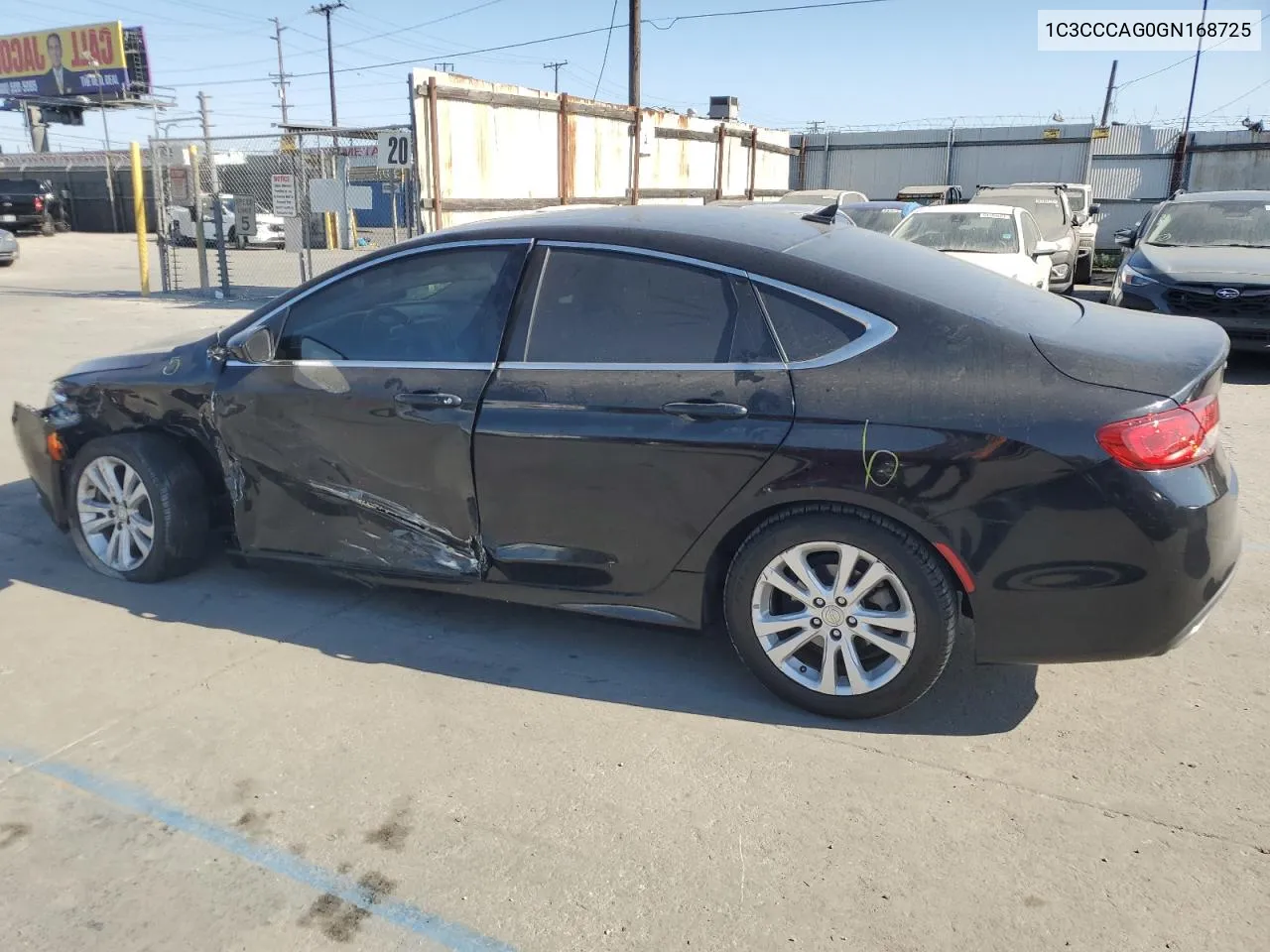 1C3CCCAG0GN168725 2016 Chrysler 200 Limited