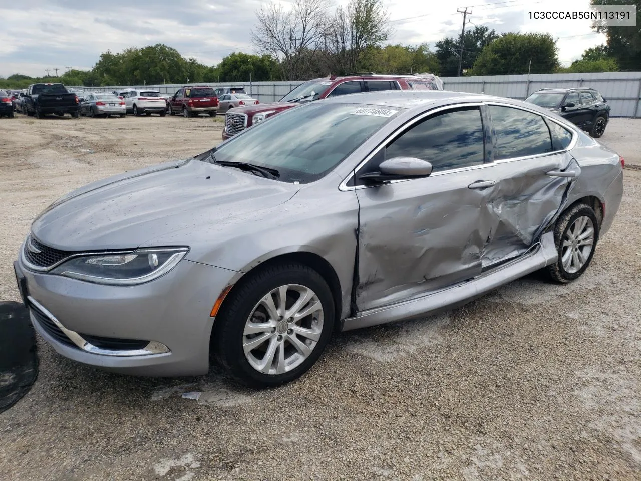 2016 Chrysler 200 Limited VIN: 1C3CCCAB5GN113191 Lot: 69774804