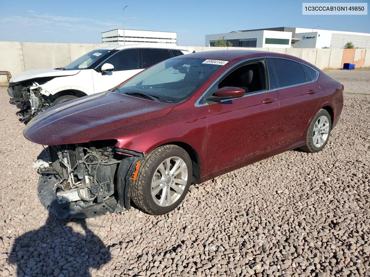 1C3CCCAB1GN149850 2016 Chrysler 200 Limited