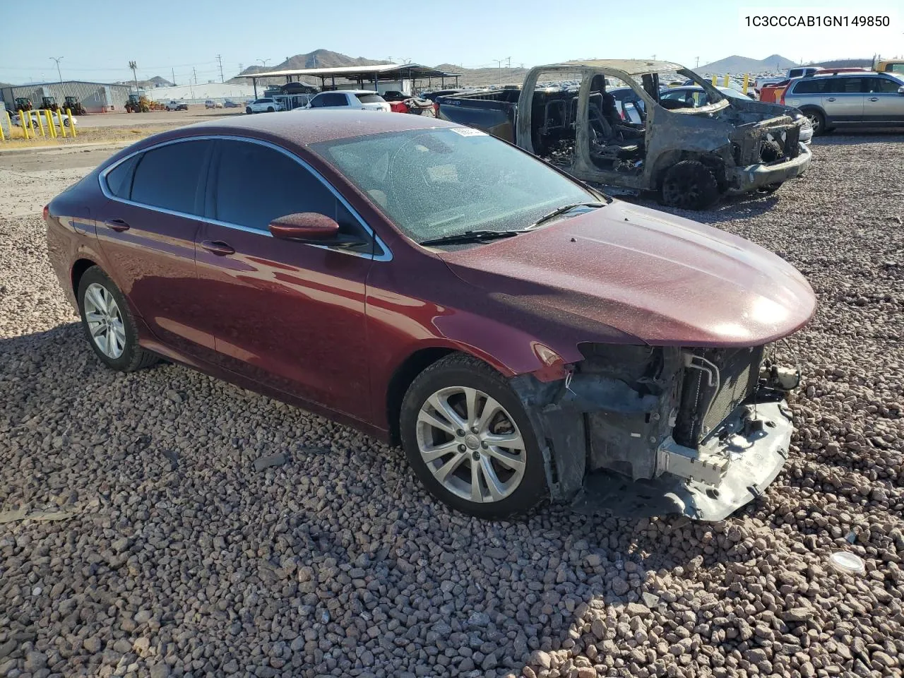 2016 Chrysler 200 Limited VIN: 1C3CCCAB1GN149850 Lot: 69904144