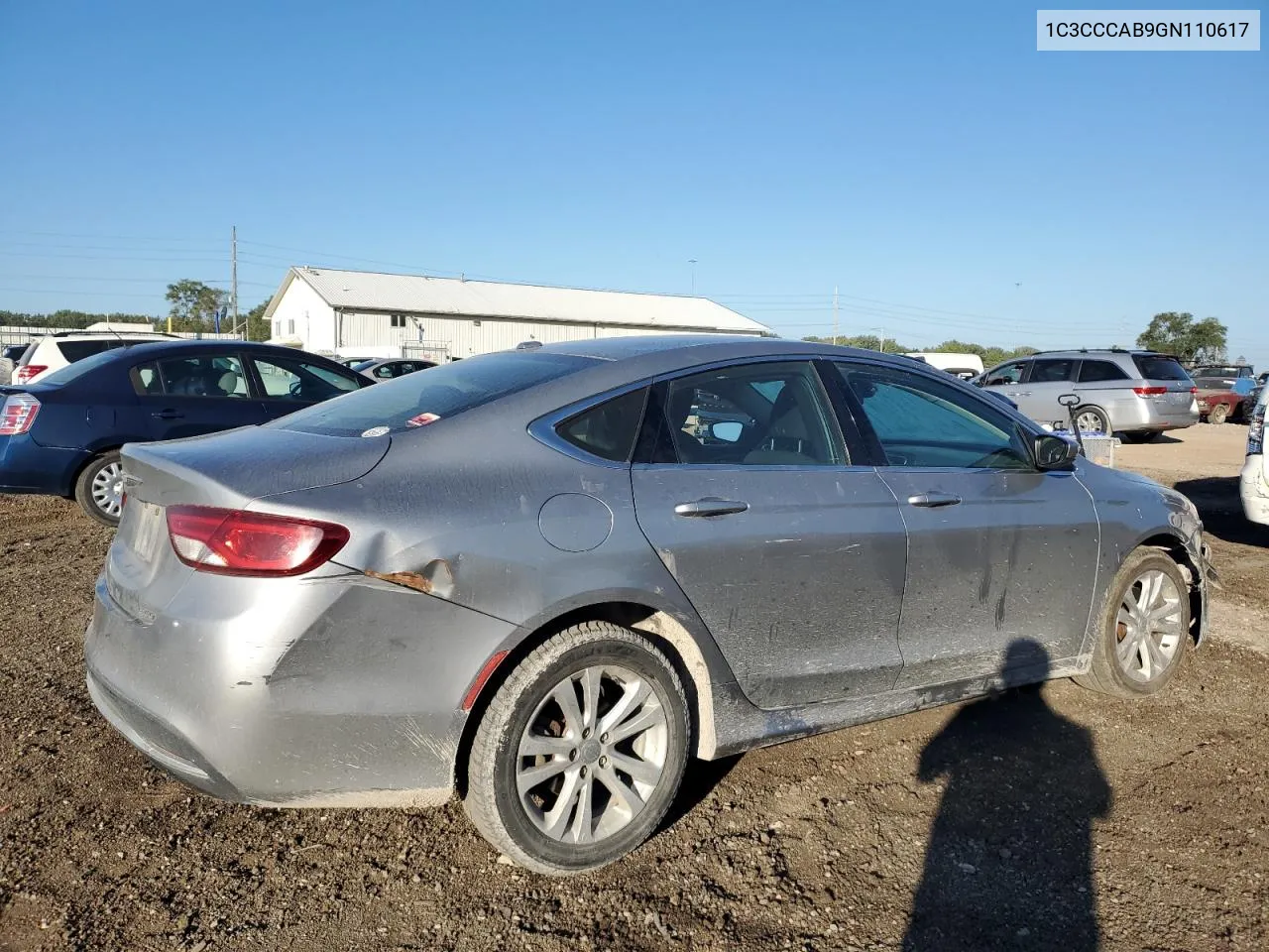 2016 Chrysler 200 Limited VIN: 1C3CCCAB9GN110617 Lot: 70088744