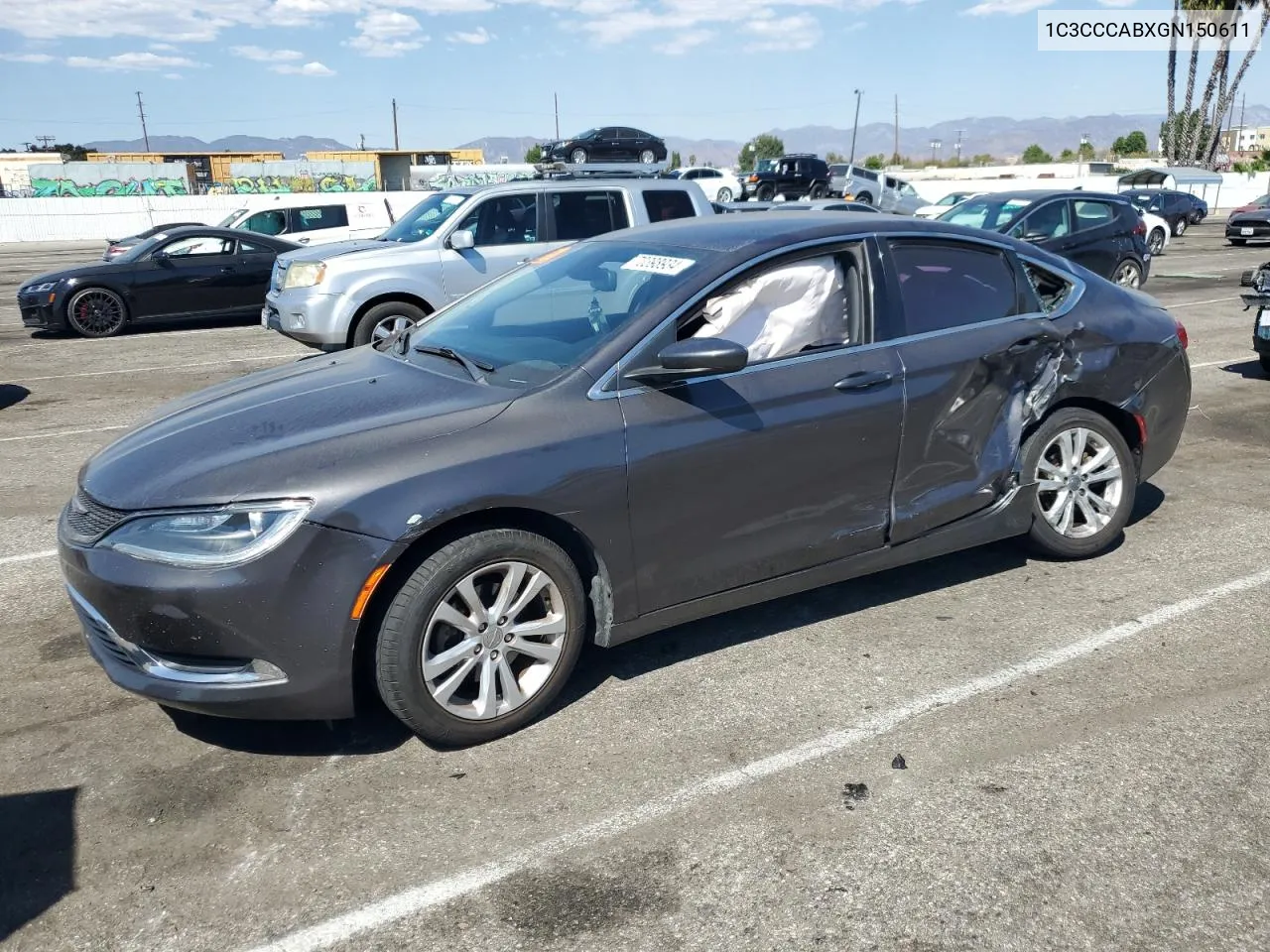 2016 Chrysler 200 Limited VIN: 1C3CCCABXGN150611 Lot: 70398934