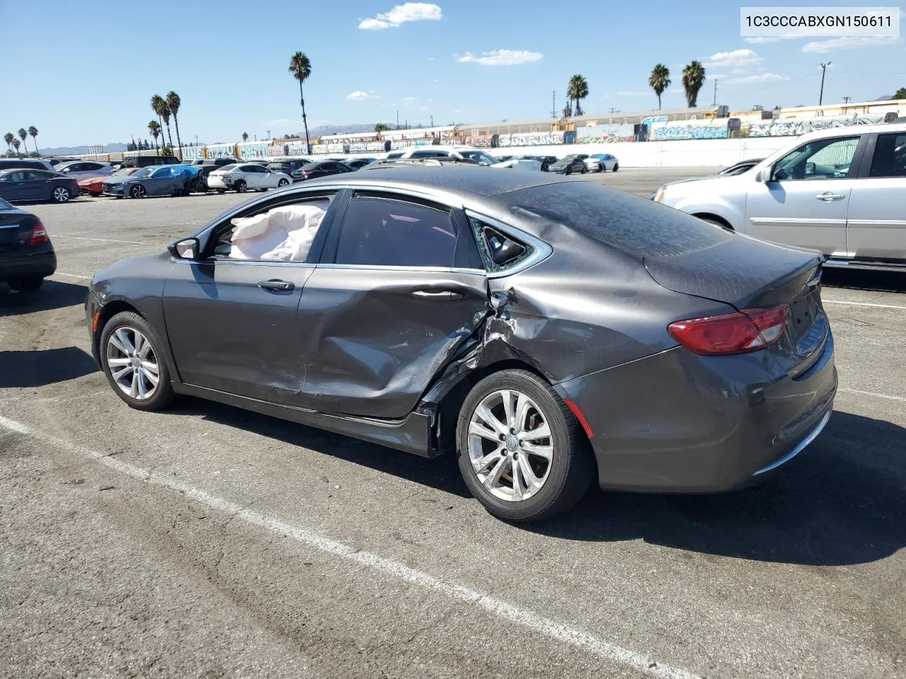 2016 Chrysler 200 Limited VIN: 1C3CCCABXGN150611 Lot: 70398934