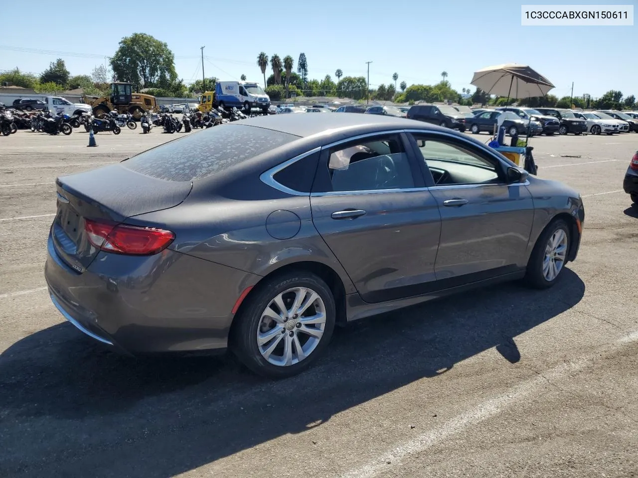 2016 Chrysler 200 Limited VIN: 1C3CCCABXGN150611 Lot: 70398934