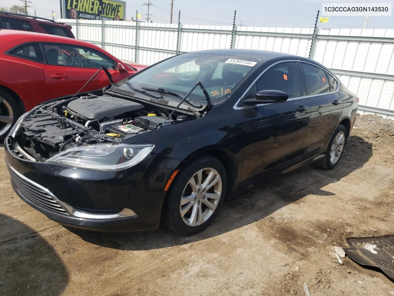 1C3CCCAG3GN143530 2016 Chrysler 200 Limited