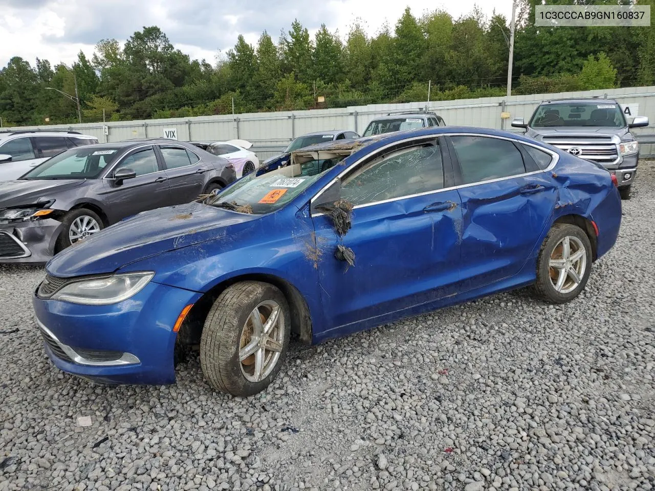 2016 Chrysler 200 Limited VIN: 1C3CCCAB9GN160837 Lot: 70631074