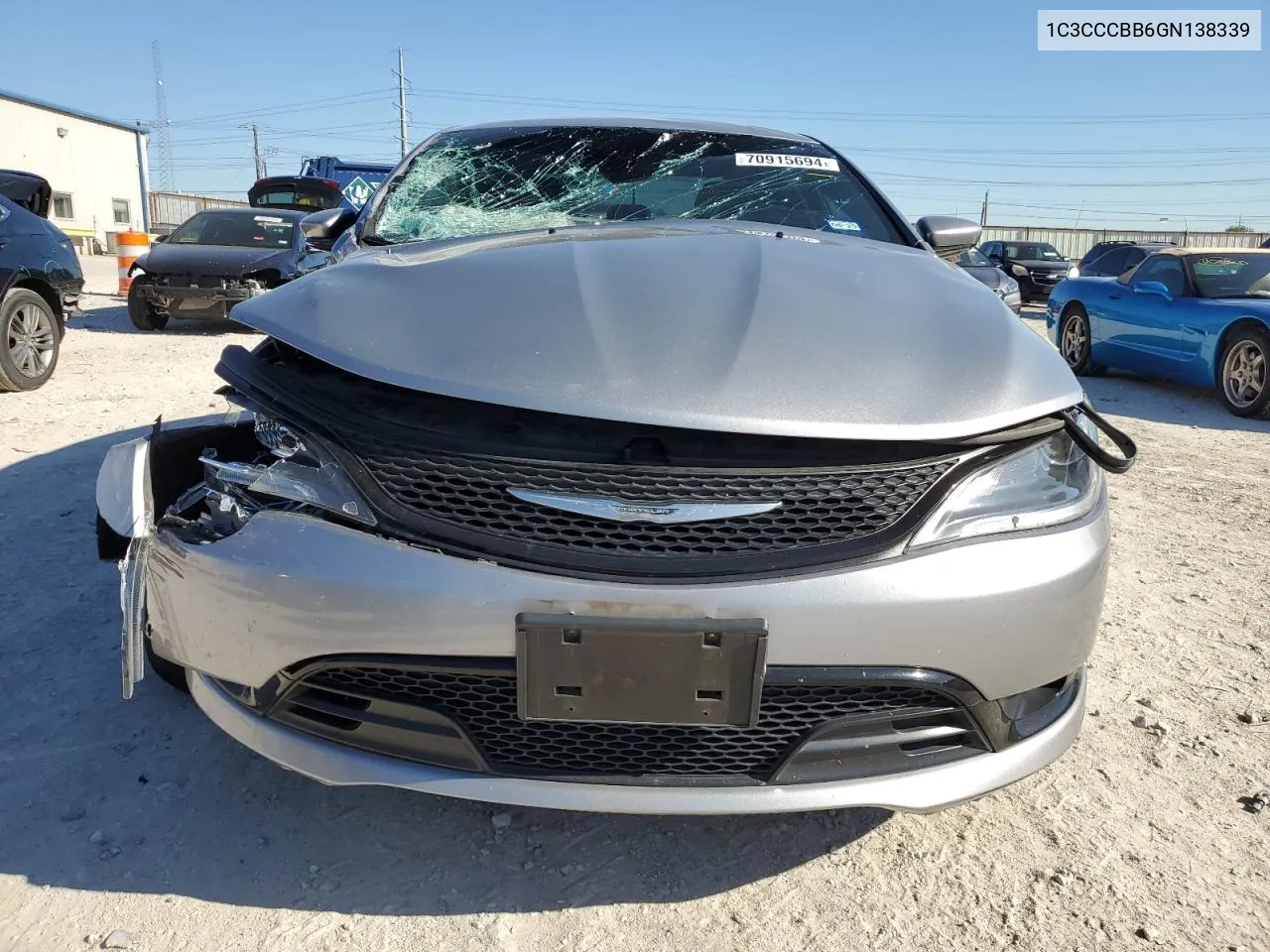 2016 Chrysler 200 S VIN: 1C3CCCBB6GN138339 Lot: 70915694