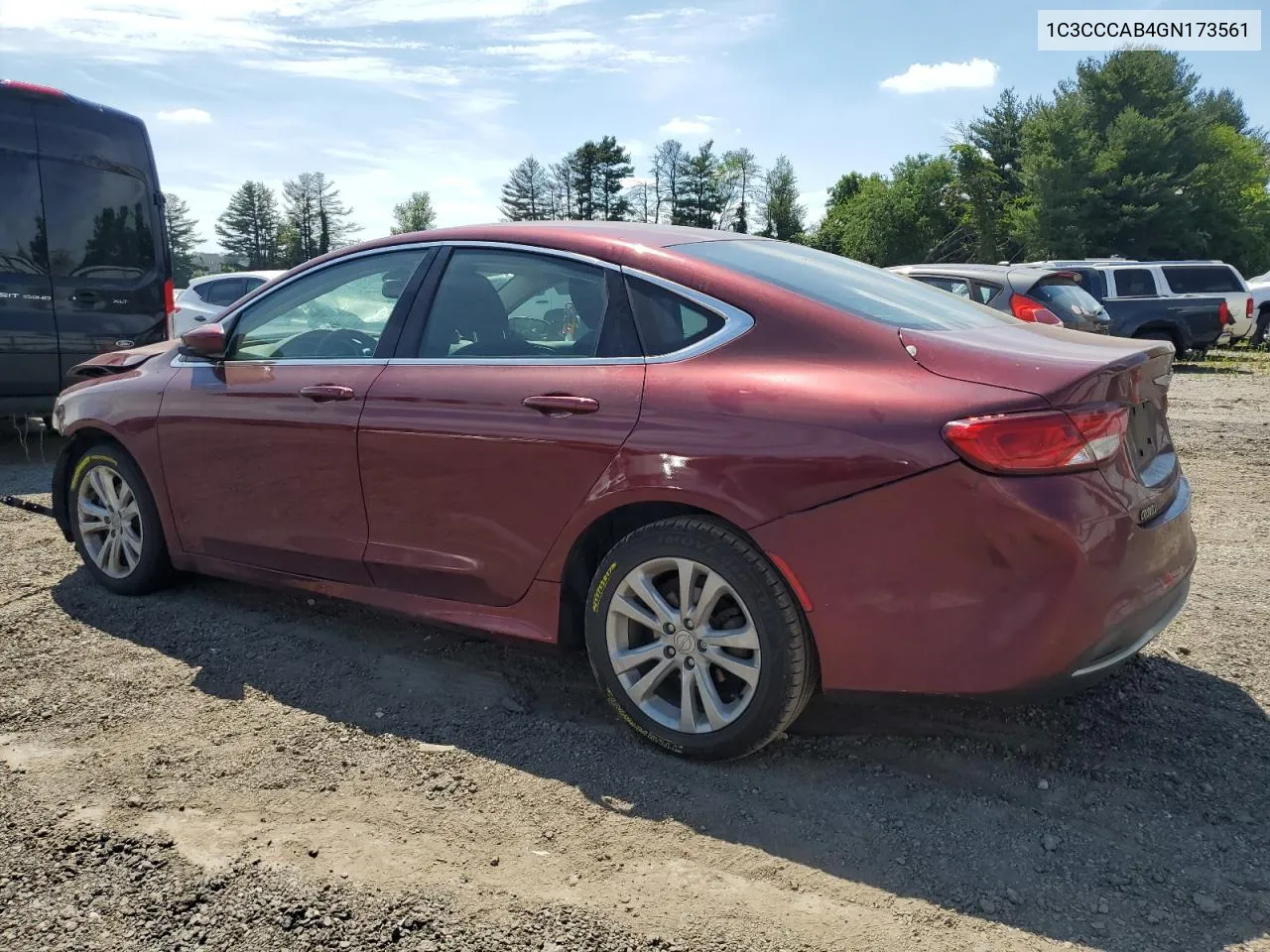 2016 Chrysler 200 Limited VIN: 1C3CCCAB4GN173561 Lot: 71165694