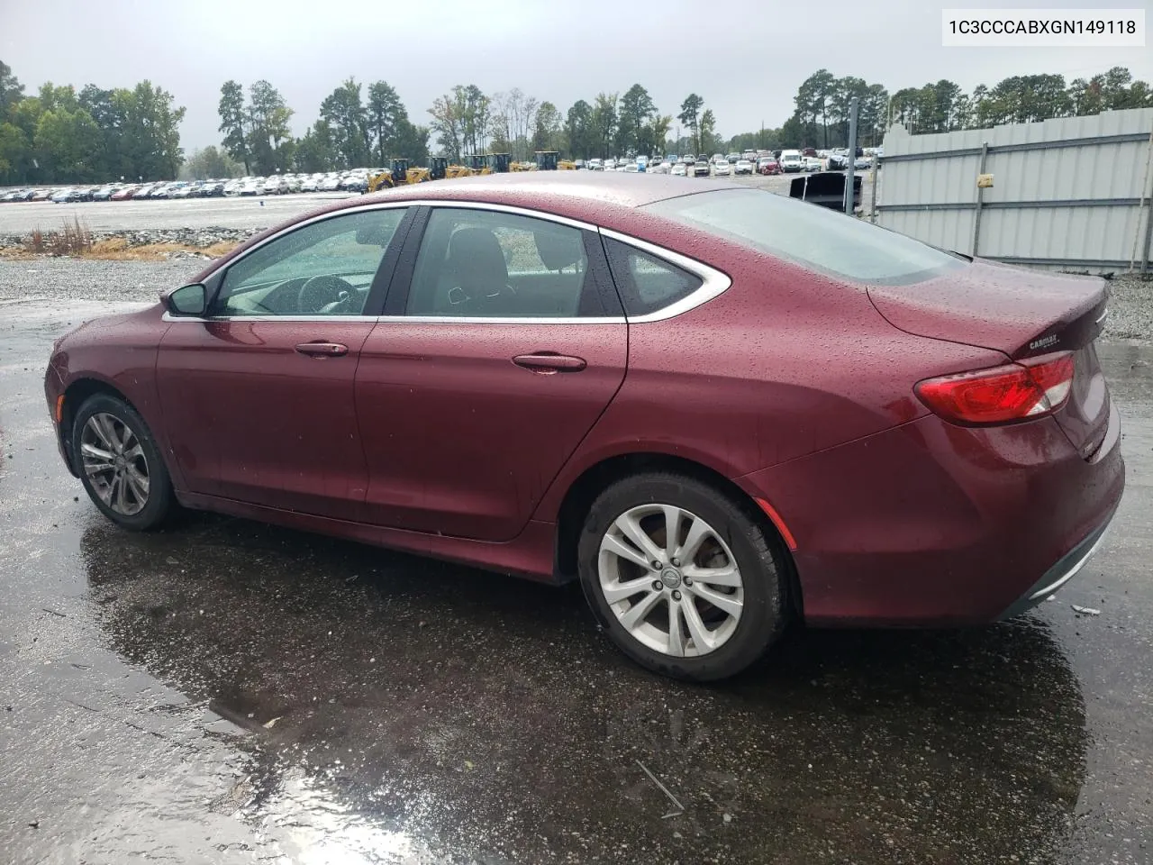 2016 Chrysler 200 Limited VIN: 1C3CCCABXGN149118 Lot: 71201174