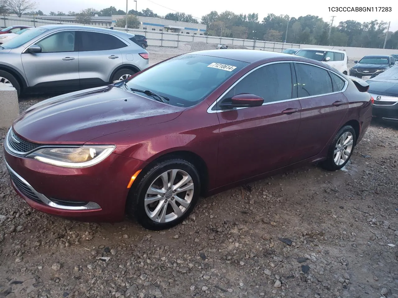 2016 Chrysler 200 Limited VIN: 1C3CCCAB8GN117283 Lot: 71210614