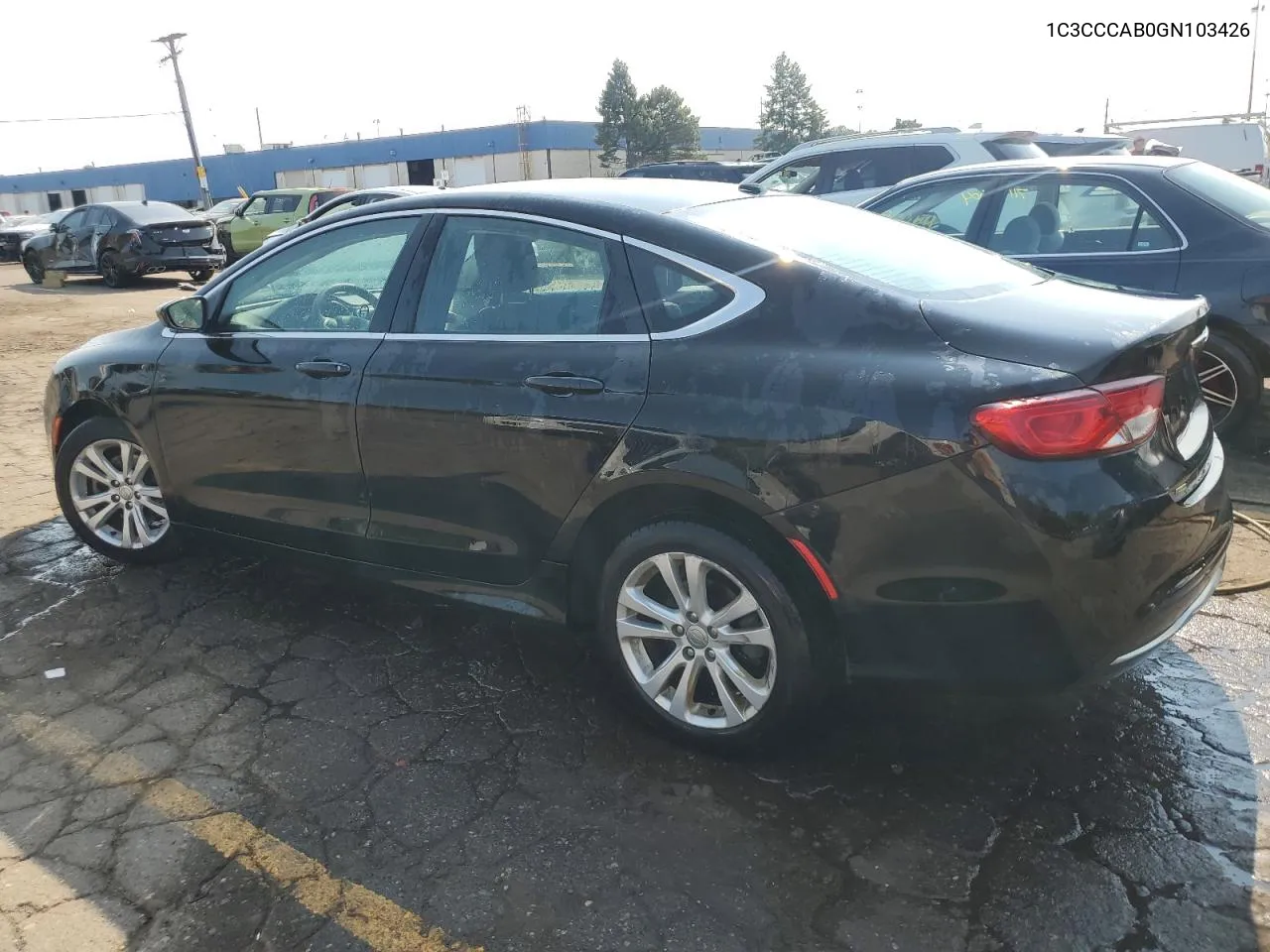 1C3CCCAB0GN103426 2016 Chrysler 200 Limited