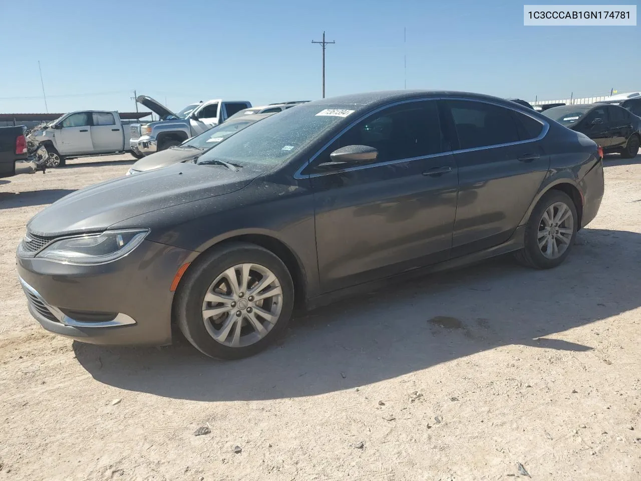 2016 Chrysler 200 Limited VIN: 1C3CCCAB1GN174781 Lot: 71361394