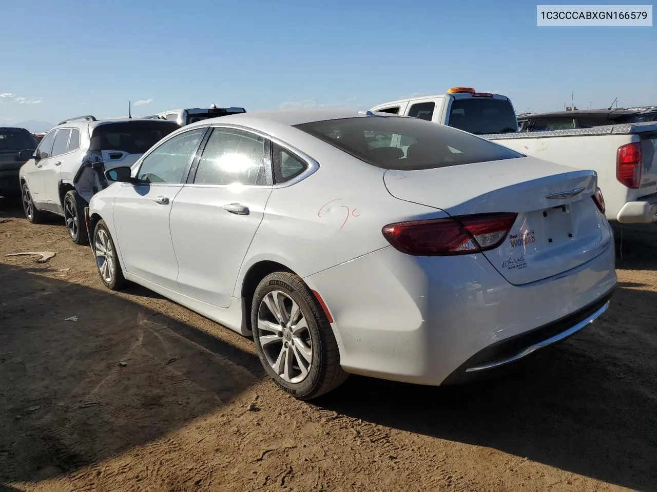 2016 Chrysler 200 Limited VIN: 1C3CCCABXGN166579 Lot: 71638174