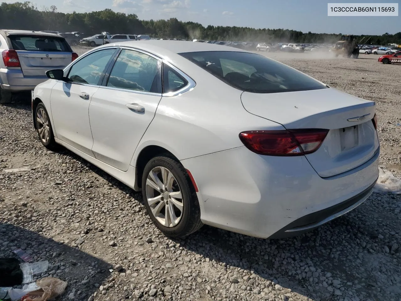 2016 Chrysler 200 Limited VIN: 1C3CCCAB6GN115693 Lot: 71798514