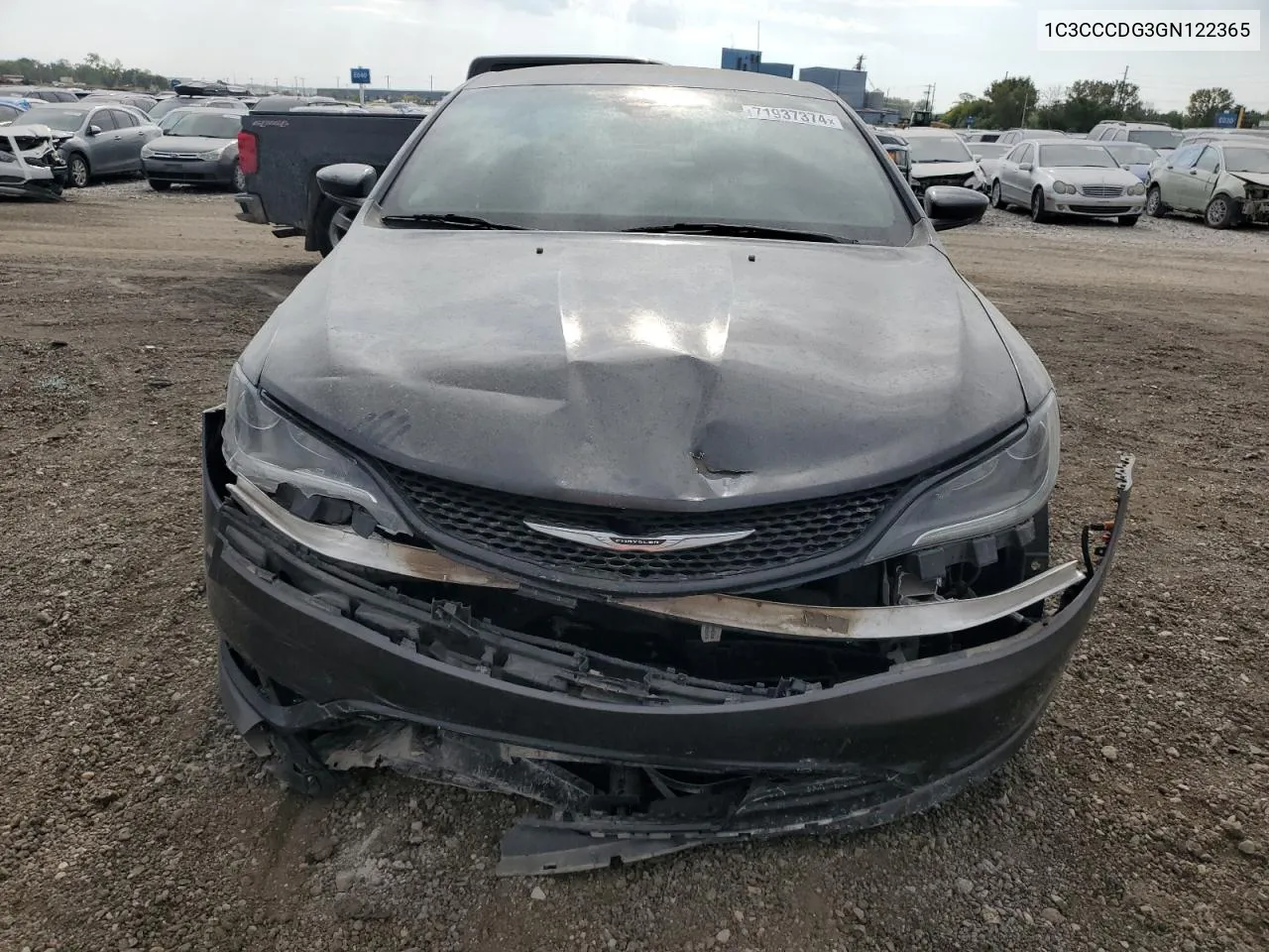 2016 Chrysler 200 S VIN: 1C3CCCDG3GN122365 Lot: 71937374