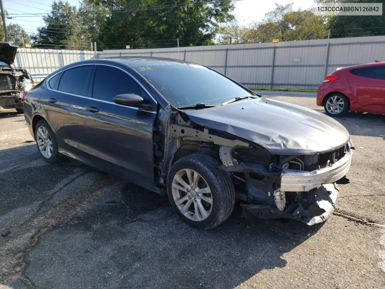 2016 Chrysler 200 Limited VIN: 1C3CCCAB8GN126842 Lot: 71957054