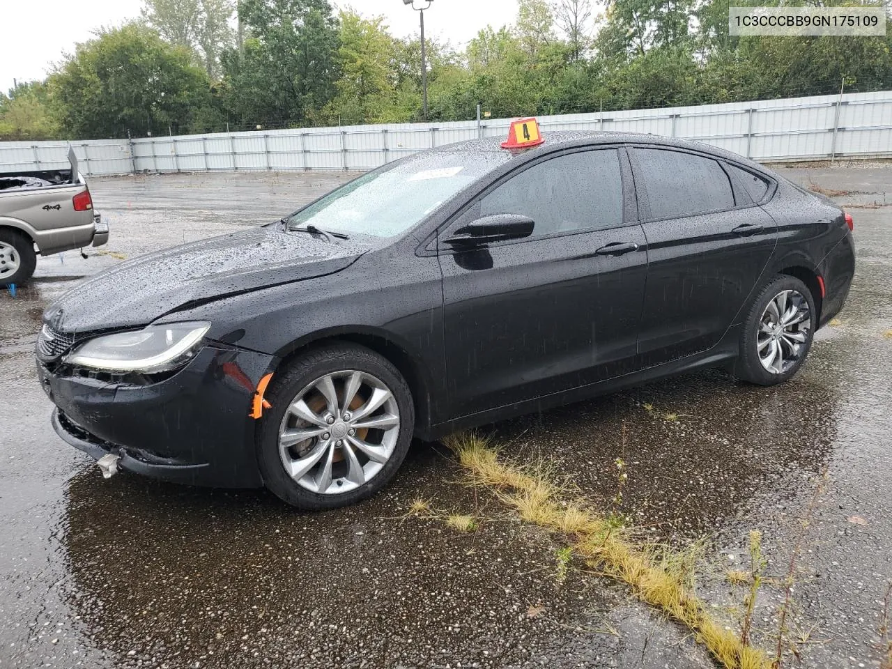 2016 Chrysler 200 S VIN: 1C3CCCBB9GN175109 Lot: 72392004