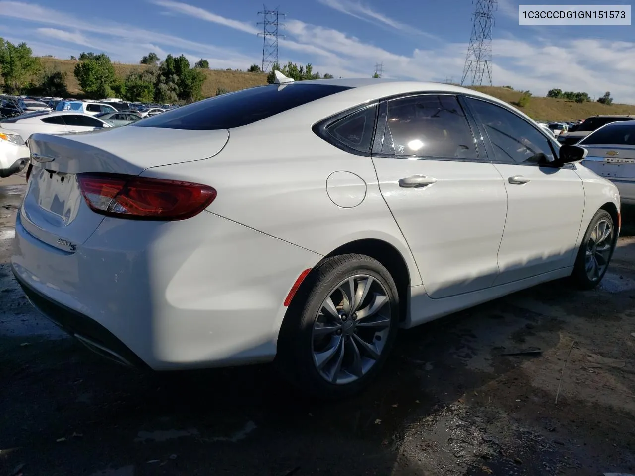 2016 Chrysler 200 S VIN: 1C3CCCDG1GN151573 Lot: 72402934