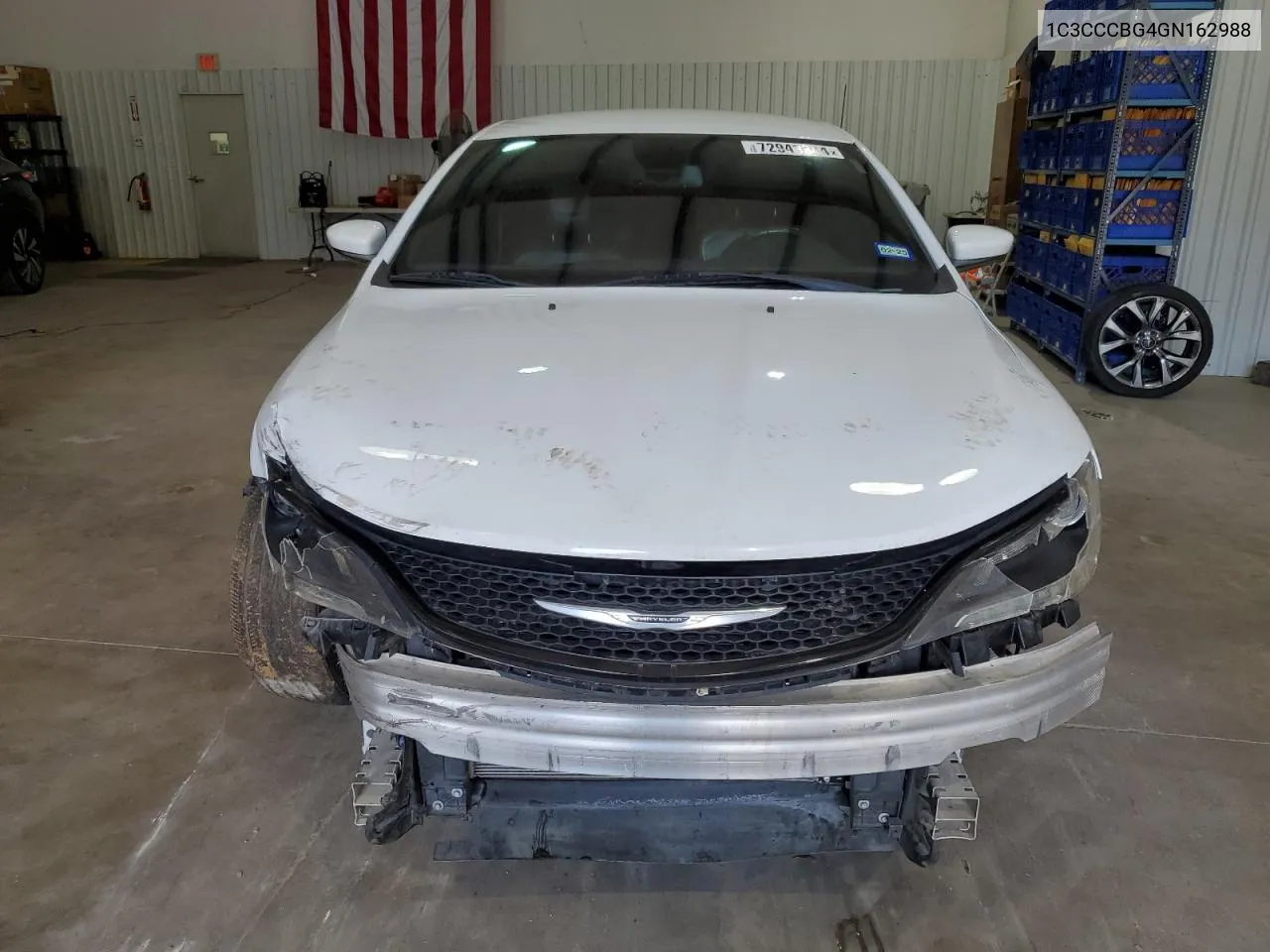 2016 Chrysler 200 S VIN: 1C3CCCBG4GN162988 Lot: 72943344