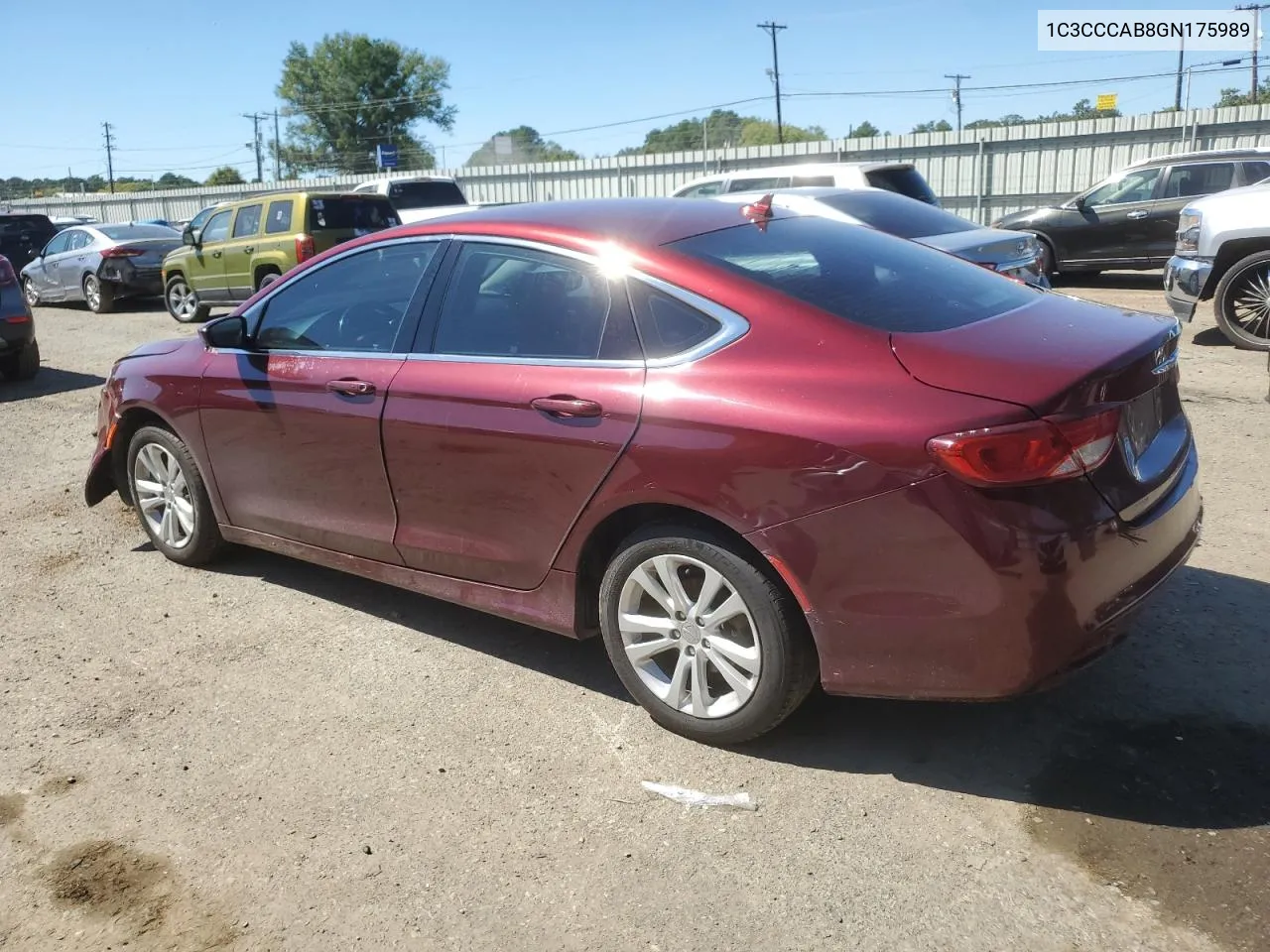 2016 Chrysler 200 Limited VIN: 1C3CCCAB8GN175989 Lot: 73467394