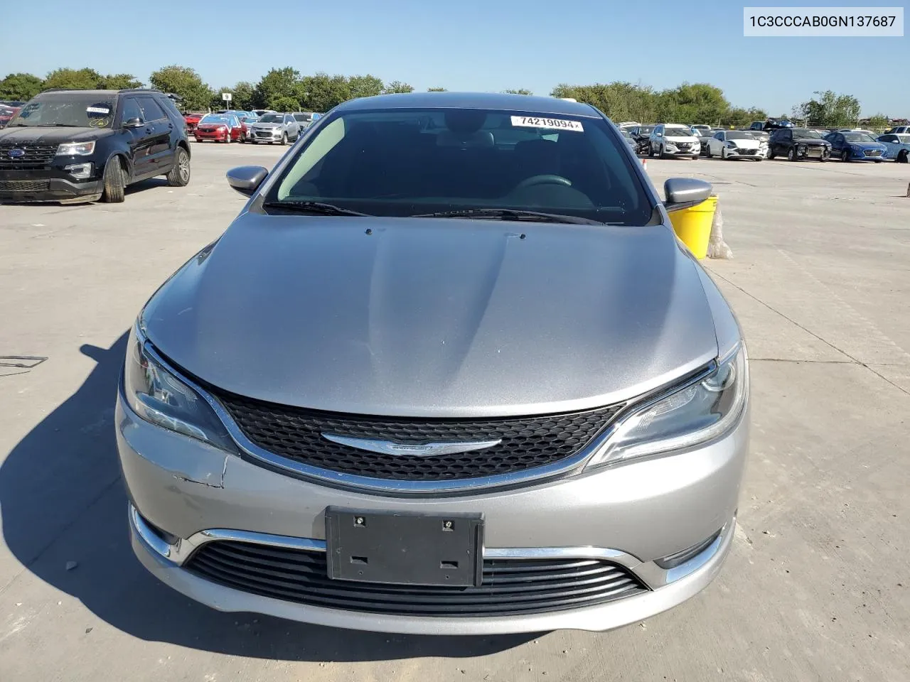 2016 Chrysler 200 Limited VIN: 1C3CCCAB0GN137687 Lot: 74219094