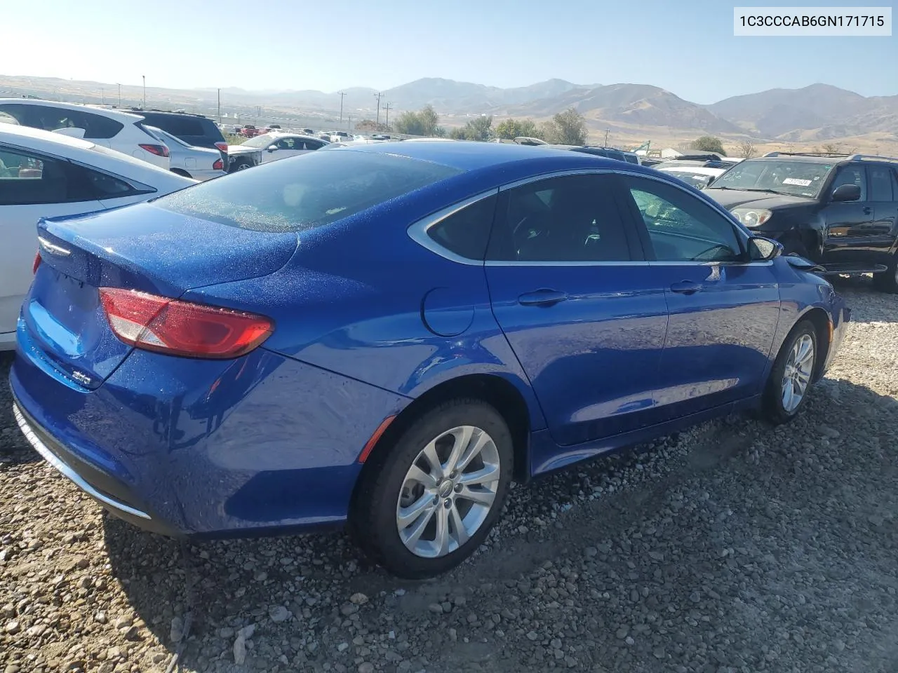 2016 Chrysler 200 Limited VIN: 1C3CCCAB6GN171715 Lot: 74245564