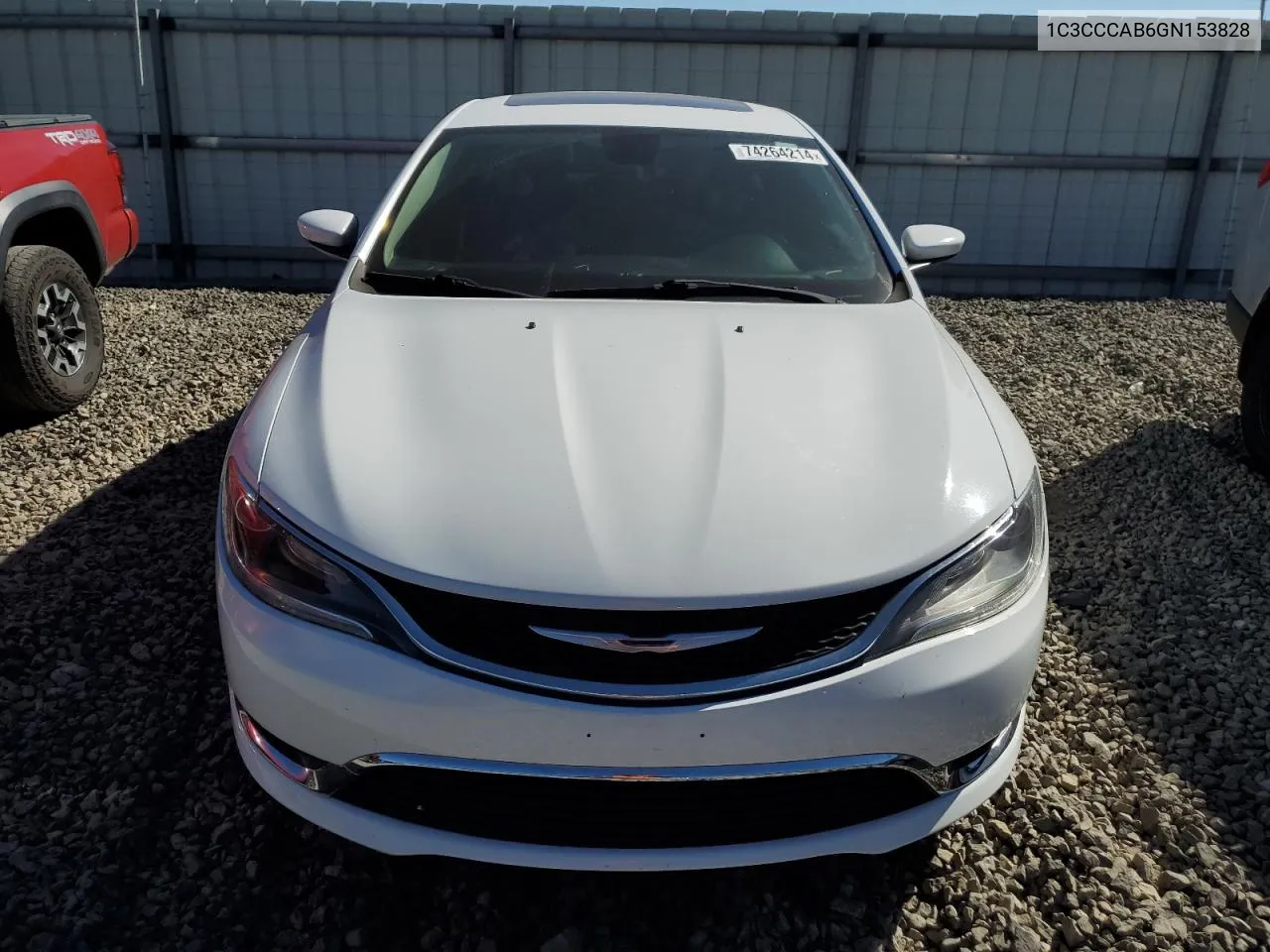 2016 Chrysler 200 Limited VIN: 1C3CCCAB6GN153828 Lot: 74264214