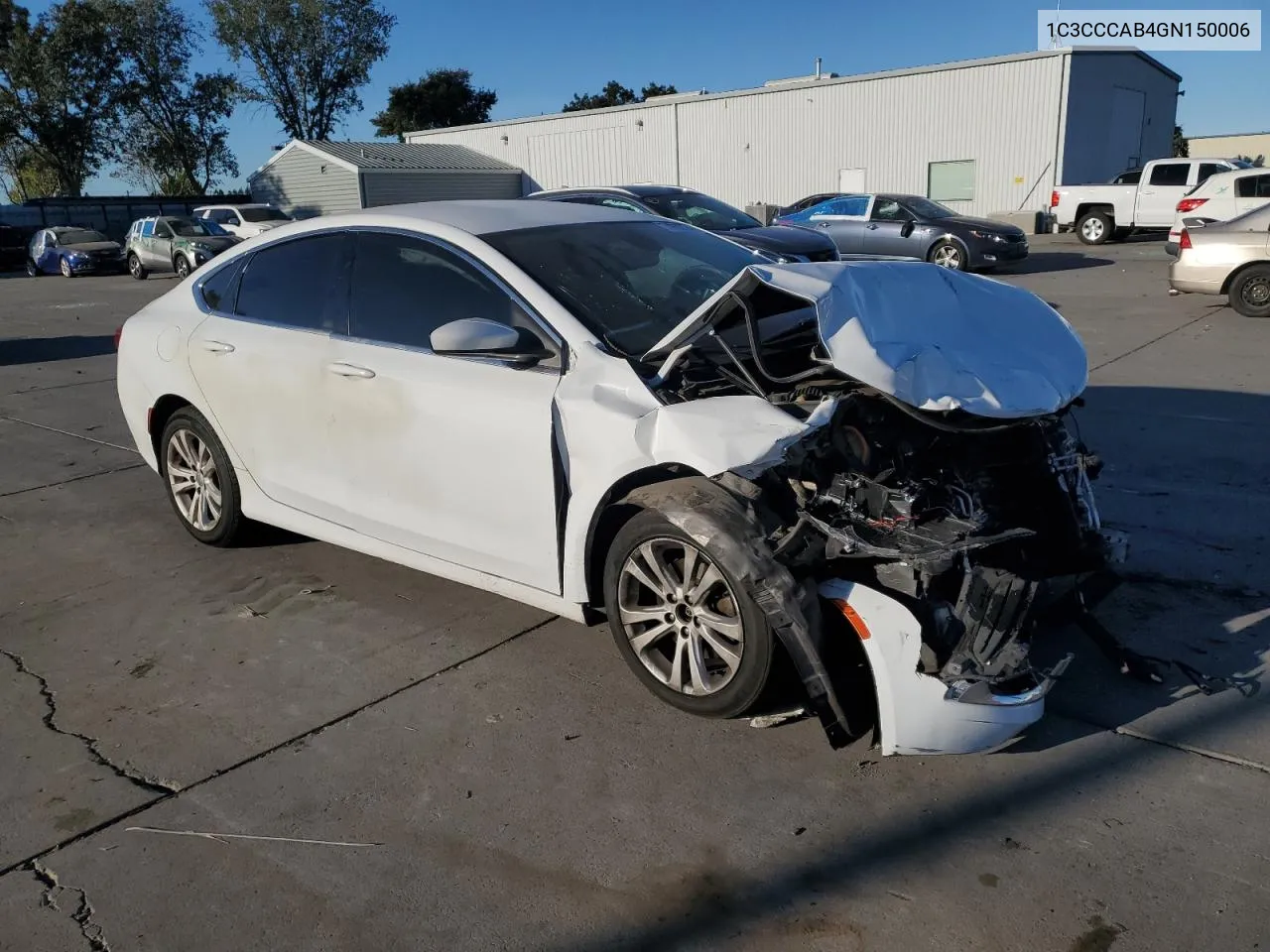 2016 Chrysler 200 Limited VIN: 1C3CCCAB4GN150006 Lot: 74938774