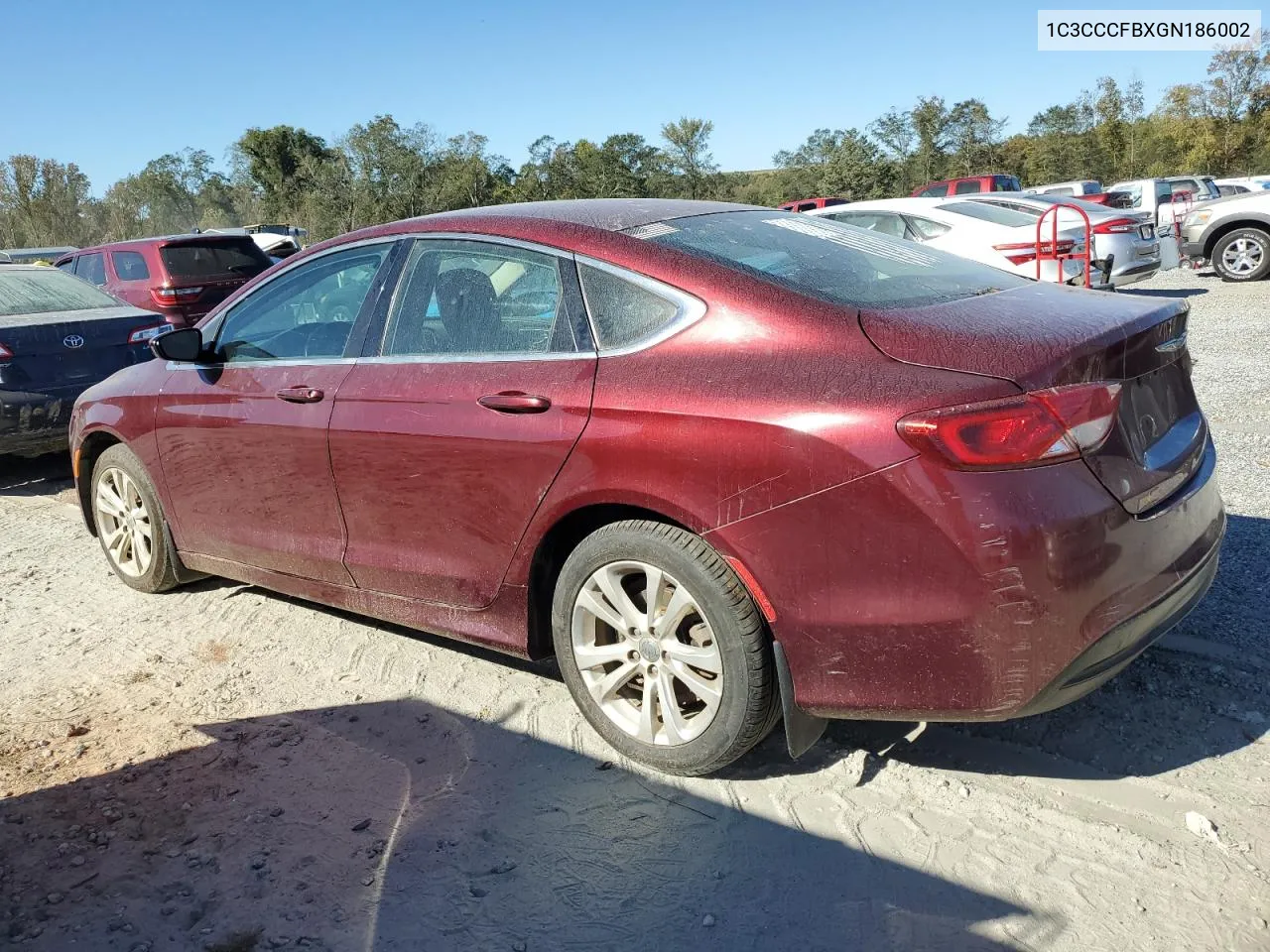 2016 Chrysler 200 Lx VIN: 1C3CCCFBXGN186002 Lot: 75432934