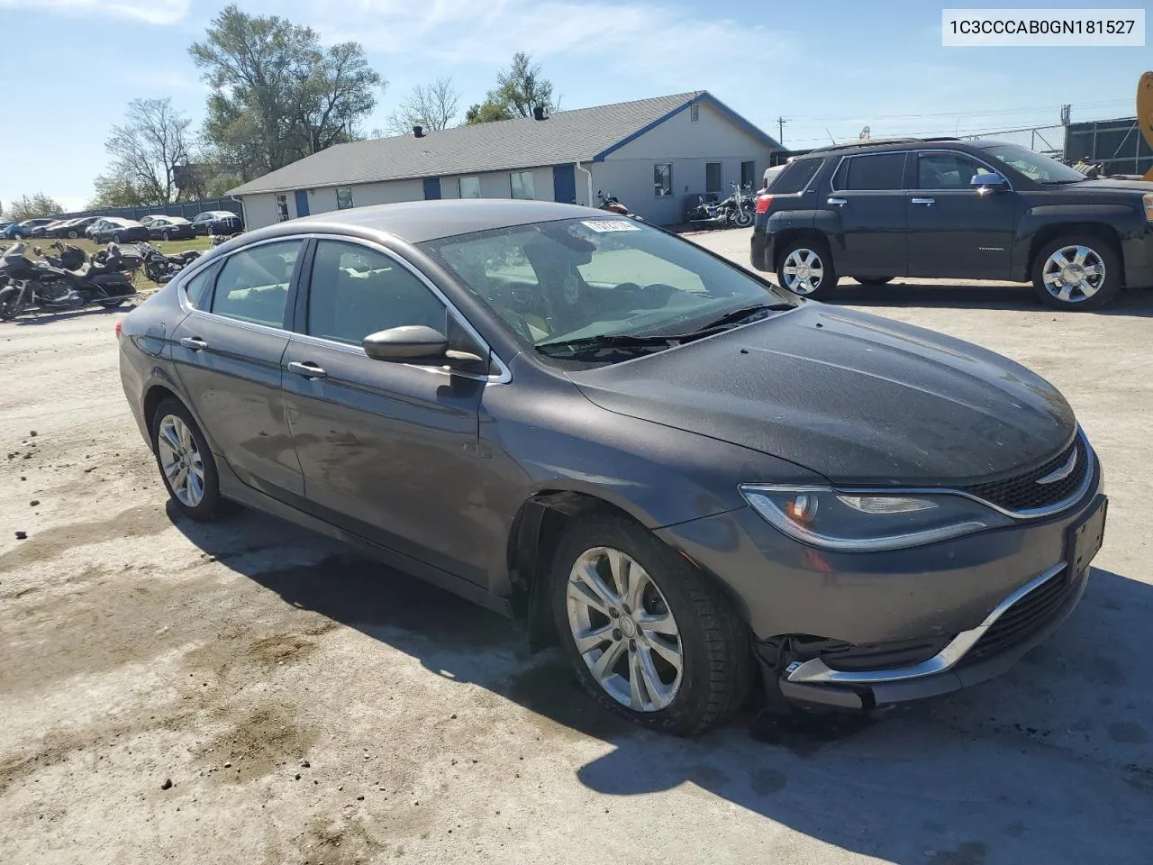 2016 Chrysler 200 Limited VIN: 1C3CCCAB0GN181527 Lot: 75727174