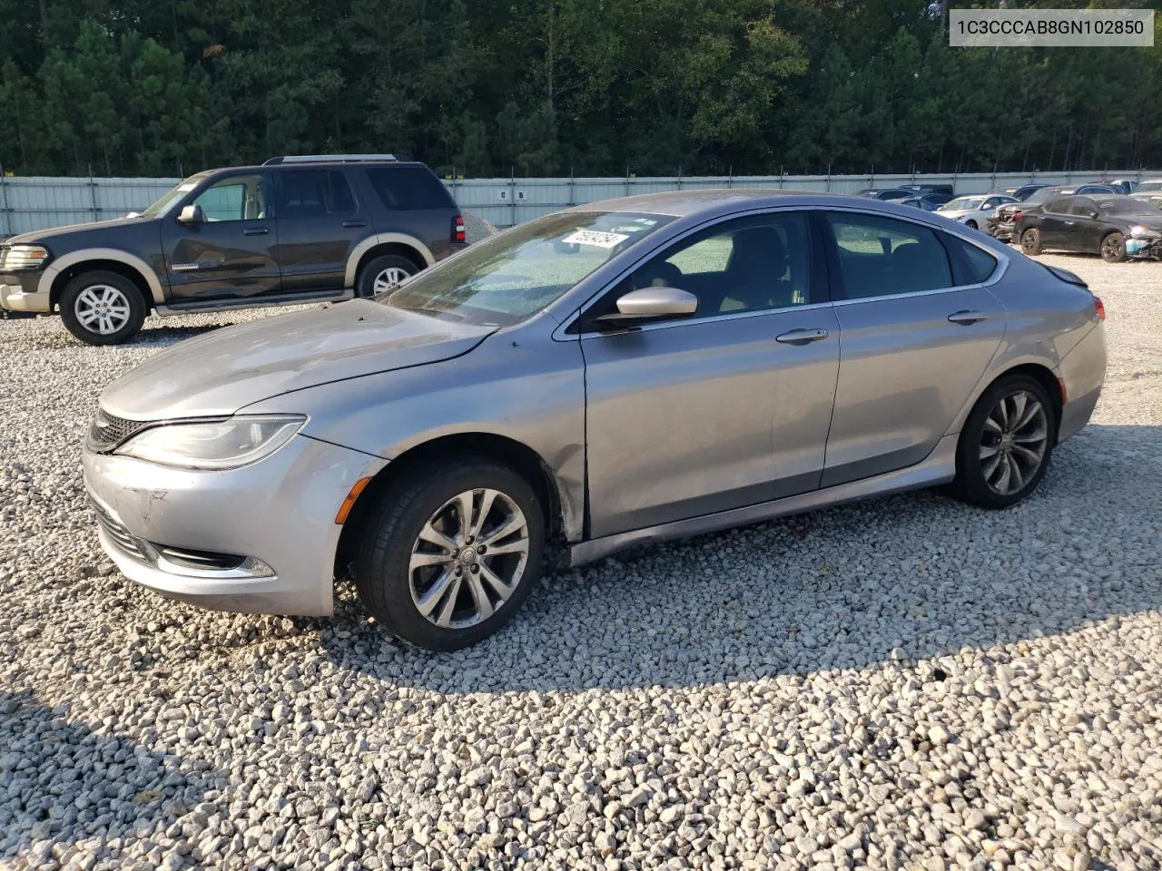 2016 Chrysler 200 Limited VIN: 1C3CCCAB8GN102850 Lot: 75924254