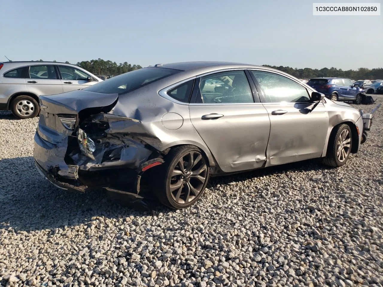 2016 Chrysler 200 Limited VIN: 1C3CCCAB8GN102850 Lot: 75924254