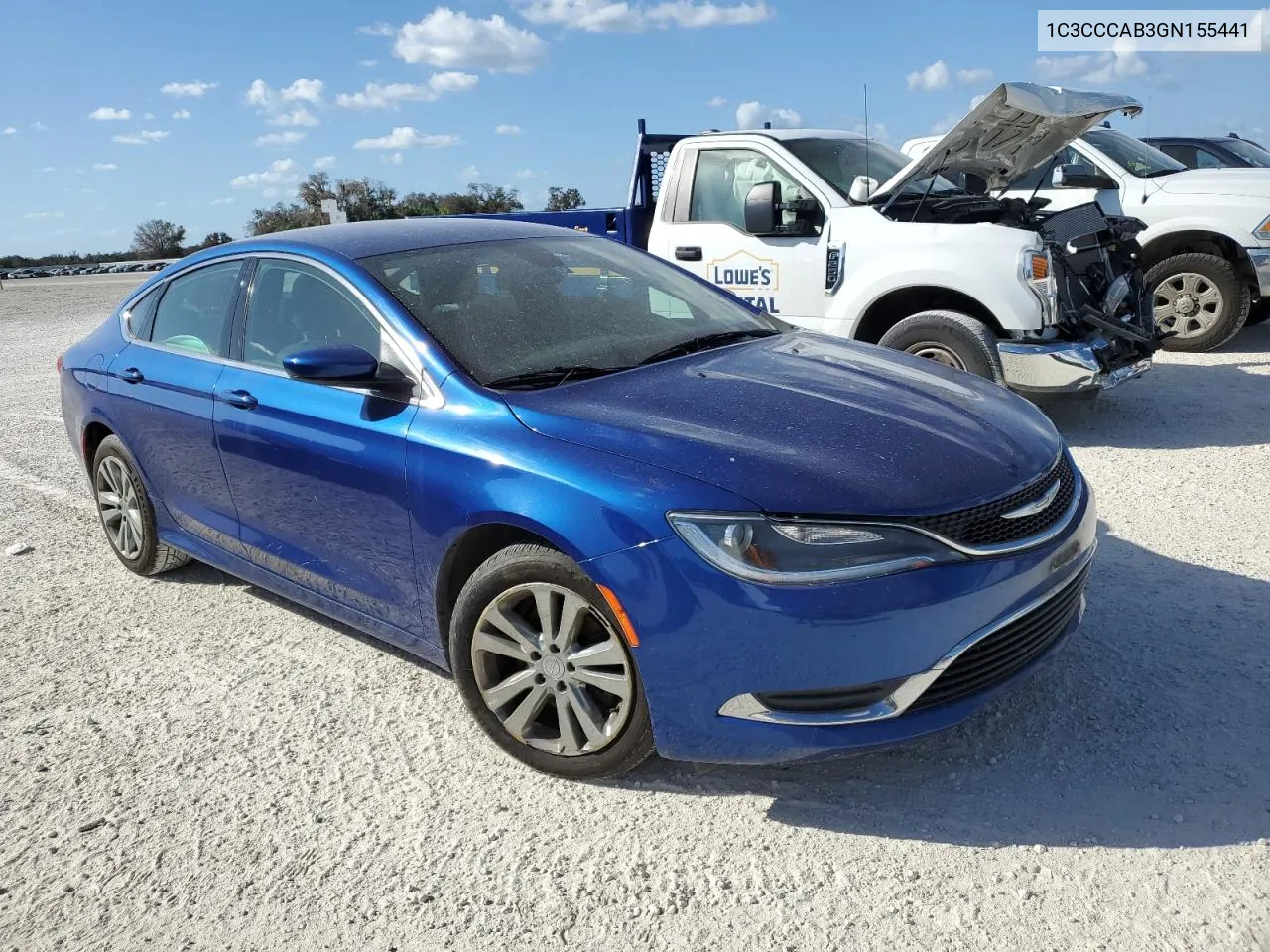 2016 Chrysler 200 Limited VIN: 1C3CCCAB3GN155441 Lot: 77213094