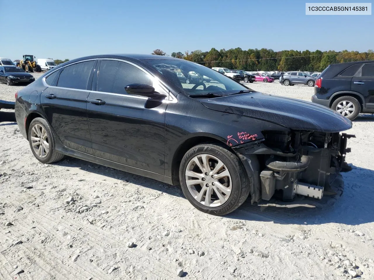 2016 Chrysler 200 Limited VIN: 1C3CCCAB5GN145381 Lot: 77814634