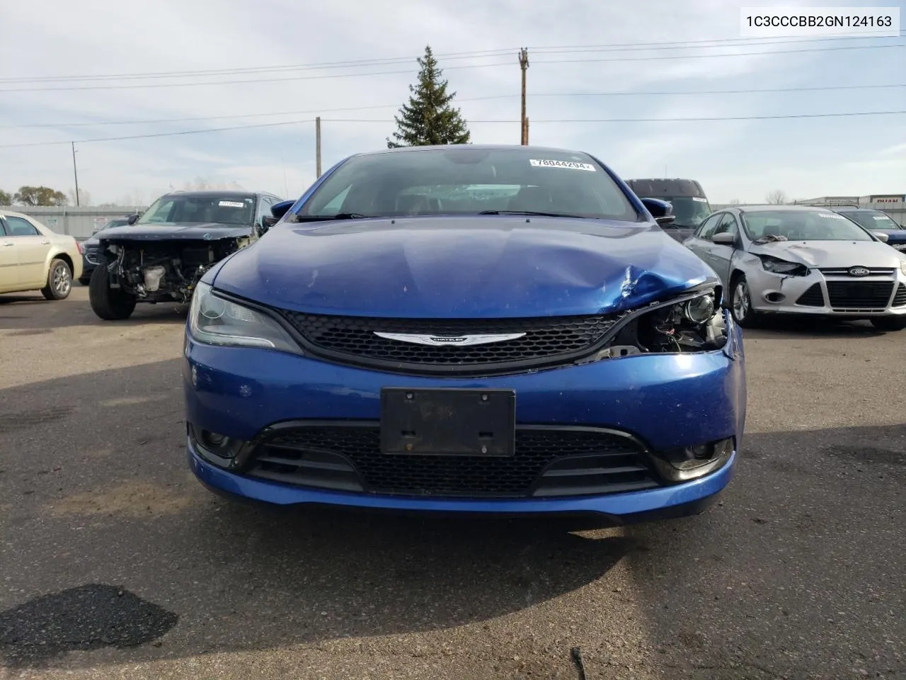 2016 Chrysler 200 S VIN: 1C3CCCBB2GN124163 Lot: 78044294